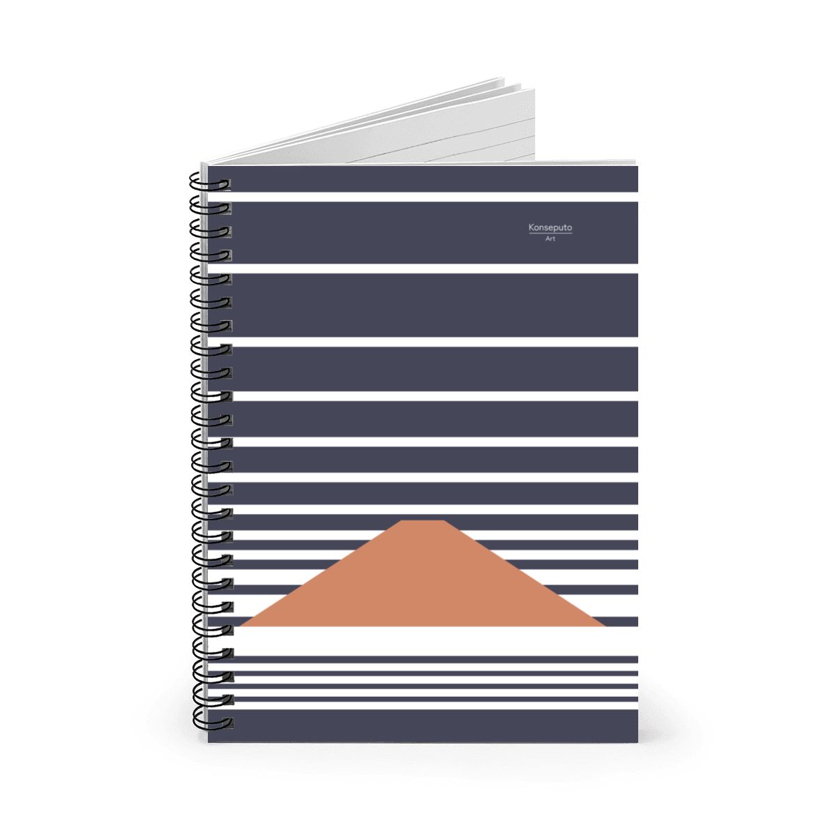 Fuji Clouds – Blue Minimalist Mount Fuji Spiral Notebook