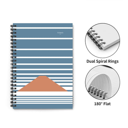 Fuji Clouds – Minimalist Mount Fuji Spiral Notebook