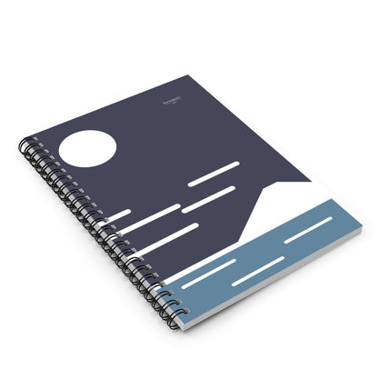 Fuji San Moonrise – Mount Fuji Spiral Notebook