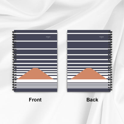 Fuji Clouds – Blue Minimalist Mount Fuji Spiral Notebook