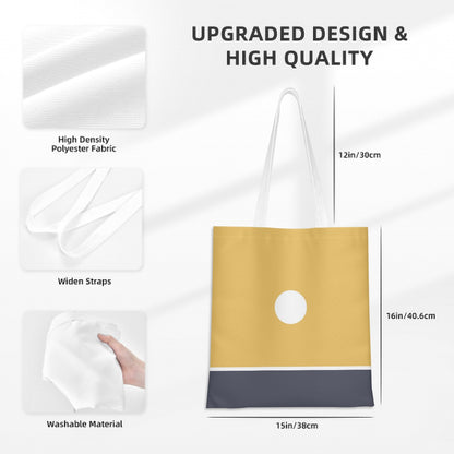 Kiiro Hikari – Minimalist Sunrise Canvas Tote Bag