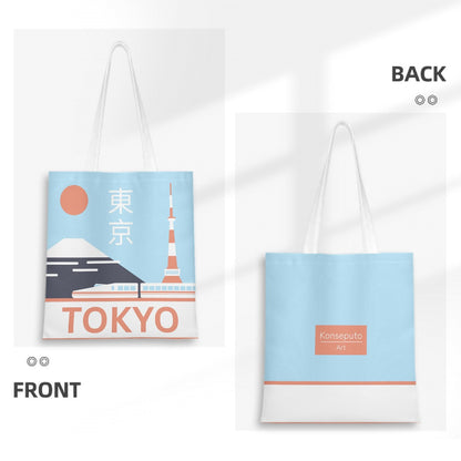 Tote bag with 'Tokyo' design on front and back