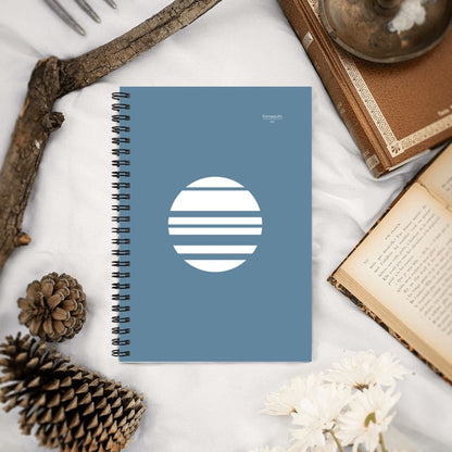 Aoi Tsuki – Blue Moon Minimalist Spiral Notebook