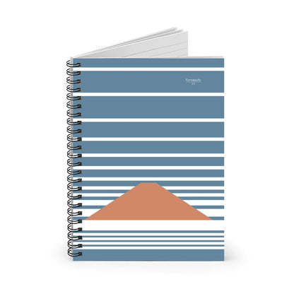 Fuji Clouds – Minimalist Mount Fuji Spiral Notebook