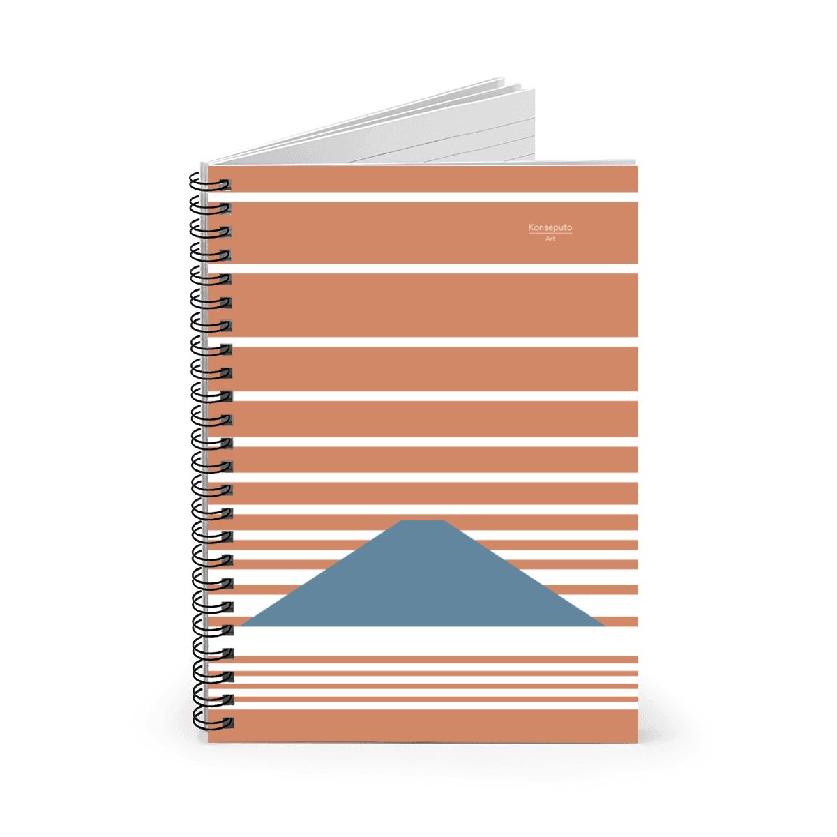 Fuji Clouds – Red Minimalist Mount Fuji Spiral Notebook
