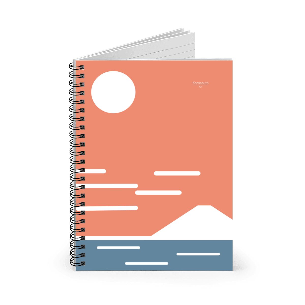 Fuji San Rise Spiral Notebook – Minimalist Japanese Design