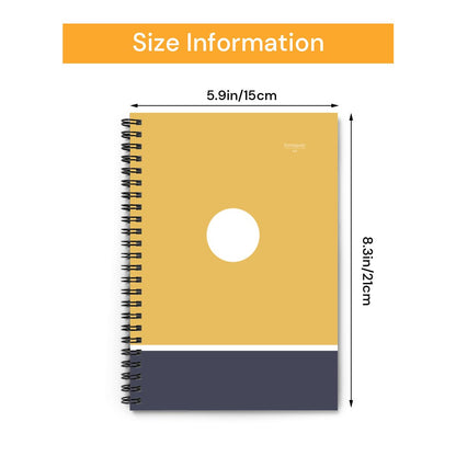 Kiiro Hikari – Minimalist Sunrise Spiral Notebook