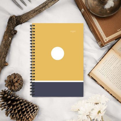 Kiiro Hikari – Minimalist Sunrise Spiral Notebook