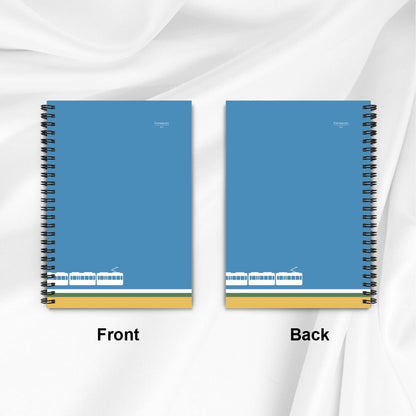 Green Line – Kamakura Coast Minimalist Spiral Notebook