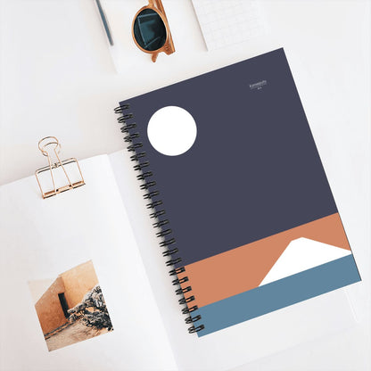 Fuji Yoru – Minimalist Mount Fuji Spiral Notebook