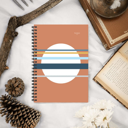 Asa no Sō – Minimalist Red Spiral Notebook