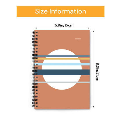 Asa no Sō – Minimalist Red Spiral Notebook