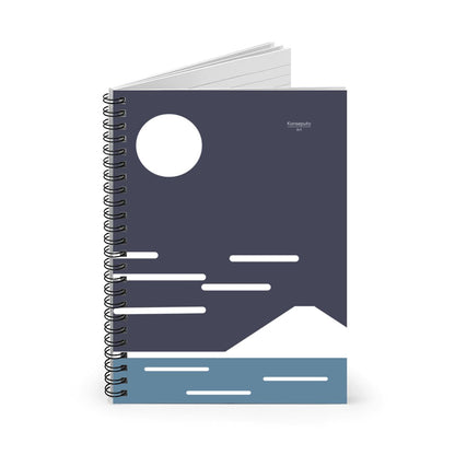 Fuji San Moonrise – Mount Fuji Spiral Notebook