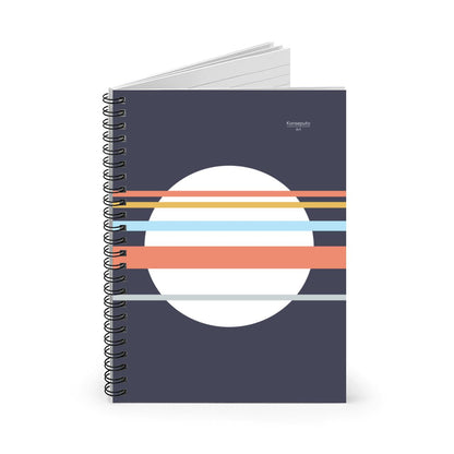 Asa no Sō – Minimalist Blue Spiral Notebook