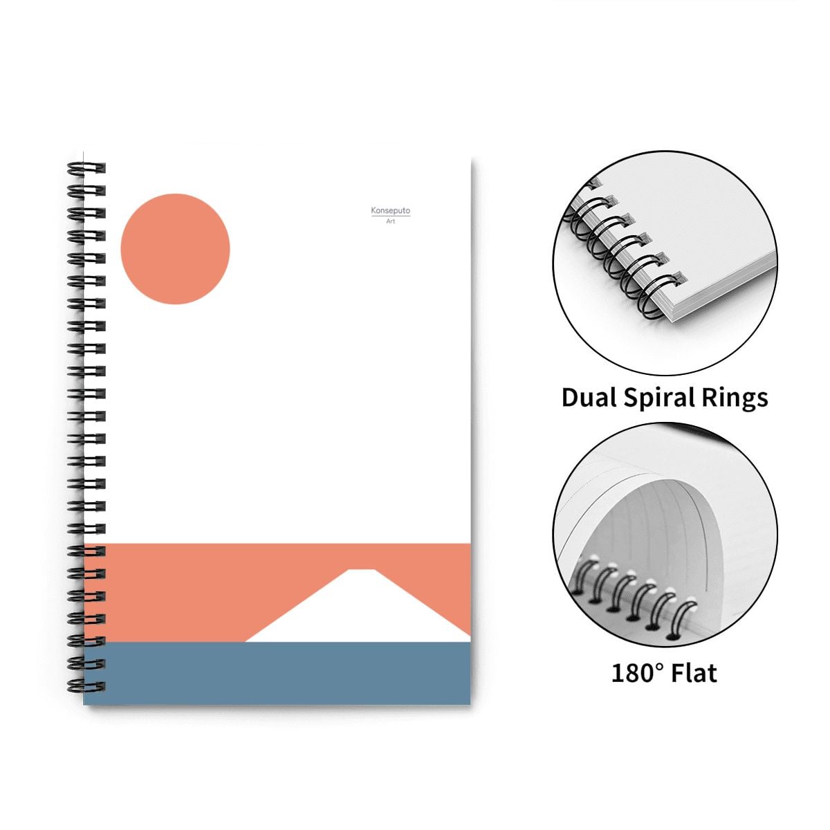 Fuji Horizons – Mount Fuji Spiral Notebook