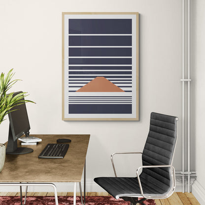 Fuji Clouds Blue – Japanese Minimalist Canvas Print | Frameless Wall Art | Konseputo Art JetPrint Fulfillment