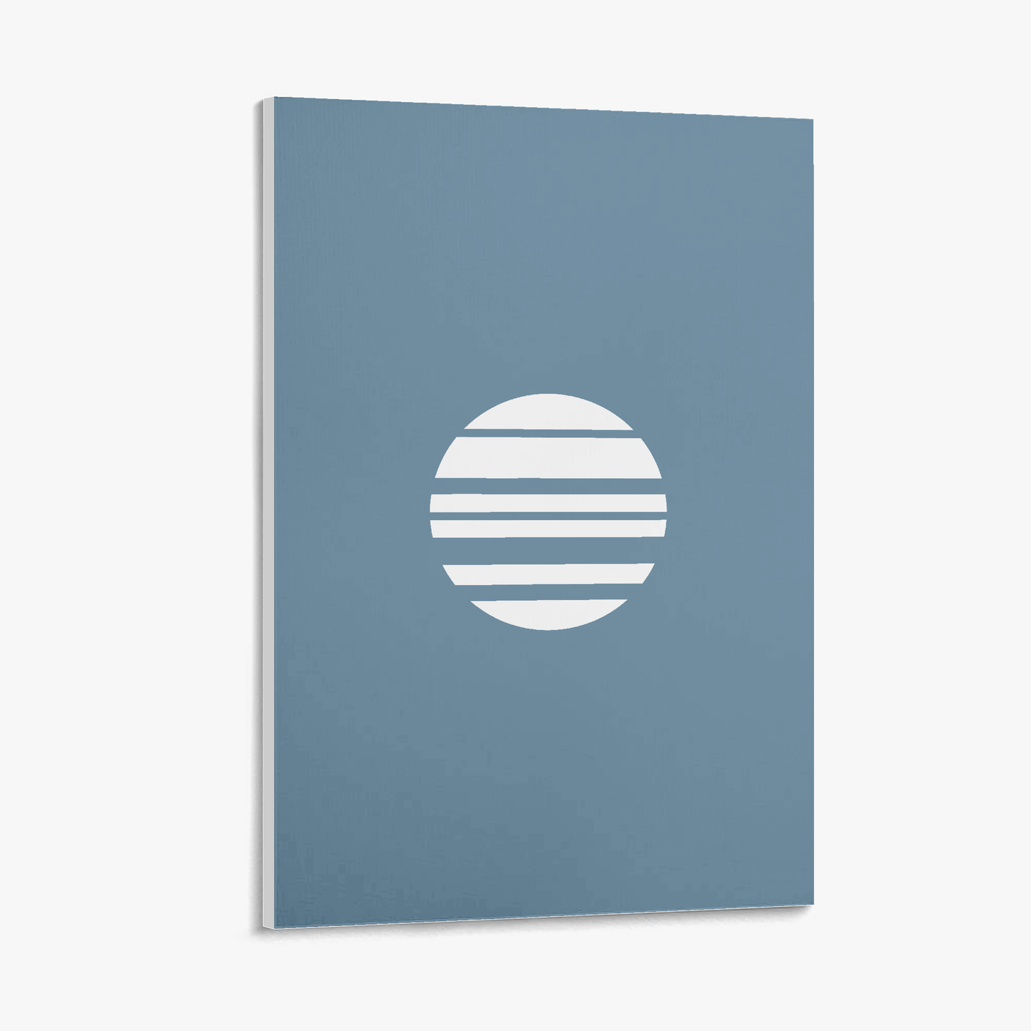 Aoi Tsuki – Blue Moon Minimalist Canvas Art | Konseputo [Frameless]