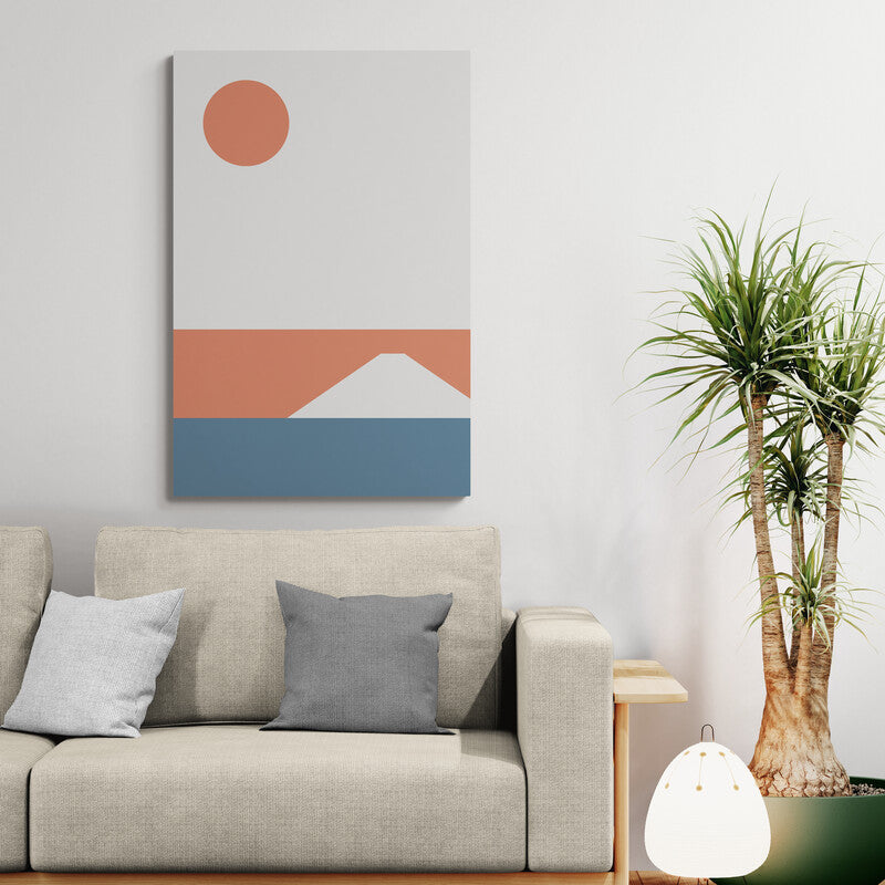 Fuji Horizon – Sunrise Mount Fuji Canvas Wall Art | Konseputo [Frameless]