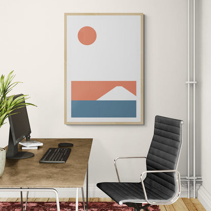 Fuji Horizon – Sunrise Mount Fuji Canvas Print | Frameless Wall Art | Konseputo Art JetPrint Fulfillment